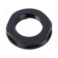 6000046CC; Nut; M16; polyamide; UL94V-2; black; -40÷125°C; Thread: metric; TECHNO
