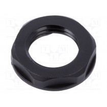 6000046CC; Nut; M16; polyamide; UL94V-2; black; -40÷125°C; Thread: metric; TECHNO 6000046CC; Nut; M16; polyamide; UL94V-2; black; -40÷125°C; Thread: metric; TECHNO