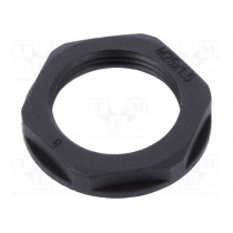 6000212CC; Nut; M25; polyamide; UL94V-2; black; -40÷125°C; Thread: metric; TECHNO 6000212CC; Nut; M25; polyamide; UL94V-2; black; -40÷125°C; Thread: metric; TECHNO