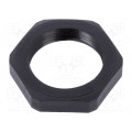 6040050CC; Nut; PG16; polyamide; UL94V-2; black; -40÷125°C; Thread: PG; TECHNO