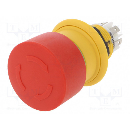 61-6441.4087; Switch: emergency stop; Stabl.pos: 2; NC x2 + NO; 16mm; red; none; EAO 61-6441.4087; Switch: emergency stop; Stabl.pos: 2; NC x2 + NO; 16mm; red; none; EAO
