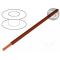 61.7550-27; Wire; Silivolt®-E; stranded; Cu; 1x0,15mm2; silicone; brown; 150V; STÄUBLI 61.7550-27; Wire; Silivolt®-E; stranded; Cu; 1x0,15mm2; silicone; brown; 150V; STÄUBLI