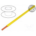 61.7554-24; Wire; Silivolt®-E; stranded; Cu; 1x1mm2; silicone; yellow; 600V; STÄUBLI