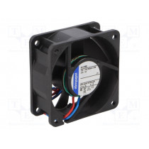 612NGH; Fan: DC; axial; 60x60x25mm; 43m3/h; 38dBA; slide bearing; Len: 0.31m; EBM-PAPST