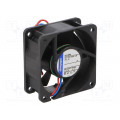 612NGME; Fan: DC; axial; 60x60x25mm; 35m3/h; 27dBA; slide bearing; 4100rpm; EBM-PAPST