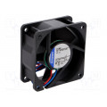 612NHH; Fan: DC; axial; 60x60x25mm; 56m3/h; 43dBA; ball bearing; Len: 0.31m; EBM-PAPST