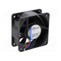 612NLE; Fan: DC; axial; 60x60x25mm; 21m3/h; 16dBA; ball bearing; 2500rpm; EBM-PAPST