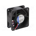 614NGH; Fan: DC; axial; 60x60x25mm; 56m3/h; 43dBA; slide bearing; Len: 0.31m; EBM-PAPST