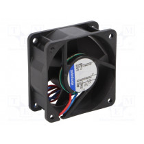 614NGH; Fan: DC; axial; 60x60x25mm; 56m3/h; 43dBA; slide bearing; Len: 0.31m; EBM-PAPST