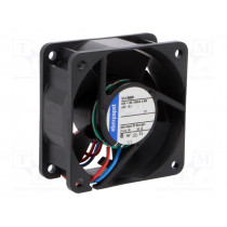 614NGHH; Fan: DC; axial; 60x60x25mm; 56m3/h; 43dBA; slide bearing; Len: 0.31m; EBM-PAPST