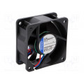 614NH; Fan: DC; axial; 60x60x25mm; 46m3/h; 37dBA; slide bearing; 5600rpm; EBM-PAPST