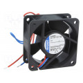 614NHHU-286; Fan: DC; axial; 60x60x25mm; 56m3/h; 41dBA; ball bearing; 6850rpm; EBM-PAPST