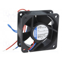 614NHHU-286; Fan: DC; axial; 60x60x25mm; 56m3/h; 41dBA; ball bearing; 6850rpm; EBM-PAPST