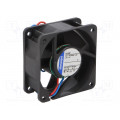 614NM; Fan: DC; axial; 60x60x25mm; 36m3/h; 28dBA; ball bearing; 4100rpm; EBM-PAPST