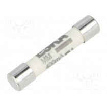 632413; Fuse: fuse; ultra rapid; 400mA; 1kVAC; ceramic,cylindrical; brass; ESKA
