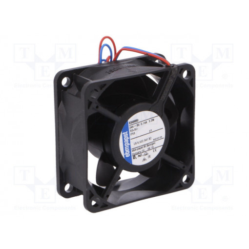 634HHU; Fan: DC; axial; 60x60x25mm; 58m3/h; 44dBA; ball bearing; 8500rpm; EBM-PAPST