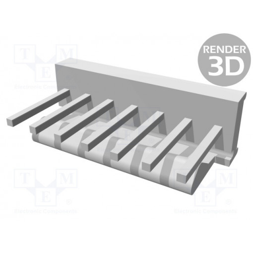 640456-7; Socket; wire-board; male; PIN: 7; 2.54mm; THT; MTA-100; tinned; TE Connectivity