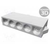 640901-1; Socket; wire-board; female; Universal MATE-N-LOK; 6.35mm; PIN: 5; TE Connectivity