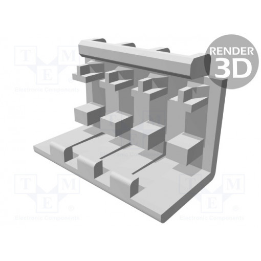 643067-4; Protection cover; MTA-156; 3.96mm; PIN: 4; end connector; TE Connectivity