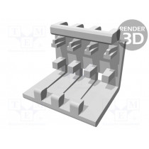 643075-4; Cable hood and fastener; PIN: 4; MTA-100; TE Connectivity