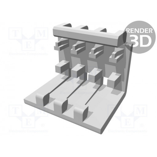 643075-4; Cable hood and fastener; PIN: 4; MTA-100; TE Connectivity