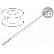 6717S WH005; Wire; EcoWire; solid; Cu; 14AWG; white; MPPE; 600V; 30,5m; ALPHA WIRE