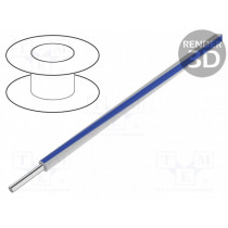6717S WU005; Wire; EcoWire; solid; Cu; 14AWG; white-blue; MPPE; 600V; 30,5m; ALPHA WIRE