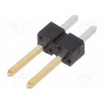 68001-202HLF; Pin header; pin strips; BERGSTIK II; male; PIN: 2; straight; 2.54mm; AMPHENOL