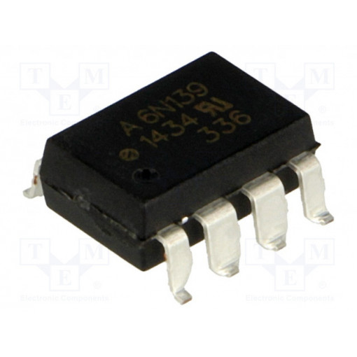 6N139S-TA1-L; Optocoupler; SMD; Channels: 1; Out: Darlington; 2.5kV; Gull wing 8; LITEON