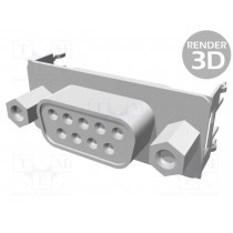 7-1393740-0; D-Sub; PIN: 9; socket; female; THT; Series: AMPLIMITE; TE Connectivity