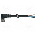 7000-08081-6300500; Connection lead; M8; PIN: 3; angled; 5m; plug; 60VAC; 4A; -20÷85°C; MURR ELEKTRONIK
