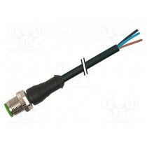 7000-12021-6140500; Connection lead; M12; PIN: 4; straight; 5m; plug; 250VAC; 4A; IP67; MURR ELEKTRONIK