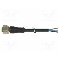 7000-12241-6350500; Connection lead; M12; PIN: 5; straight; 5m; plug; 125VAC; 4A; IP67; MURR ELEKTRONIK