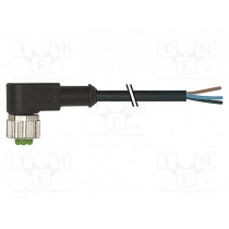 7000-12341-6341000; Connection lead; M12; PIN: 4; angled; 10m; plug; 30VAC; 4A; -20÷80°C; MURR ELEKTRONIK