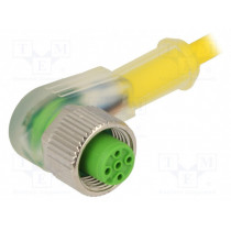 7000-12381-0331000; Connection lead; M12; PIN: 3; angled; 10m; plug; 4A; 2x LED (PNP); MURR ELEKTRONIK