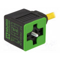 7000-18021-0360750; Valve connector; plug; Type: A; PIN: 4; 18mm; 4A; female; 24VDC; IP65; MURR ELEKTRONIK
