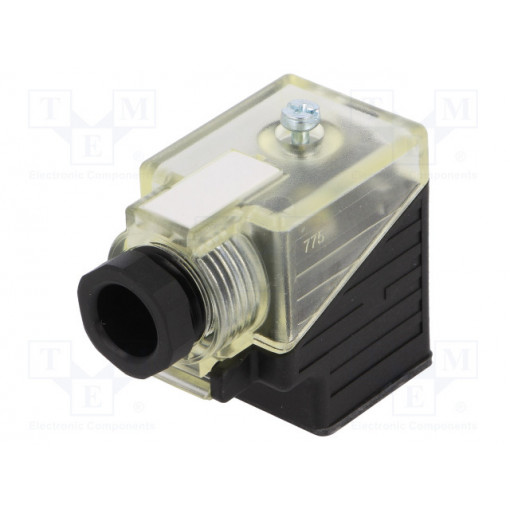 7000-29521-0000000; Connector: valve connector; plug; form A; 18mm; female; PIN: 3; 230V; MURR ELEKTRONIK