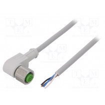 7014-12341-2140300; Connection lead; M12; PIN: 4; angled; 3m; plug; 250VAC; -25÷80°C; MURR ELEKTRONIK