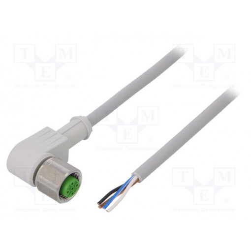 7014-12341-2140300; Connection lead; M12; PIN: 4; angled; 3m; plug; 250VAC; -25÷80°C; MURR ELEKTRONIK