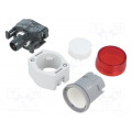 704.000.2; Control lamp; 22mm; 04; -40÷55°C; Ø22.3mm; IP65; Colour: red; EAO