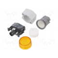 704.000.4; Control lamp; 22mm; 04; -40÷55°C; Ø22.3mm; IP65; Colour: yellow; EAO