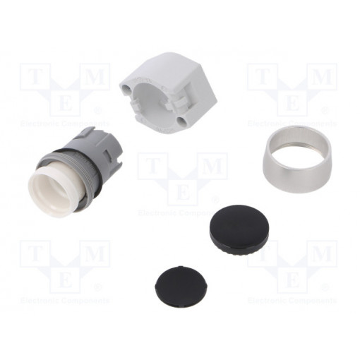 704.012.0; Switch: push-button; Stabl.pos: 1; 22mm; black; Illumin: none; IP65; EAO