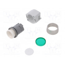 704.012.5; Switch: push-button; Stabl.pos: 1; 22mm; green; Illumin: none; IP65; EAO