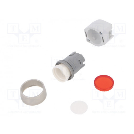 704.032.2; Switch: push-button; Stabl.pos: 1; 22mm; red; IP65; Pushbutton: flat; EAO