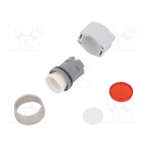 704.042.2; Switch: push-button; Stabl.pos: 2; 22mm; red; Illumin: none; IP65; EAO