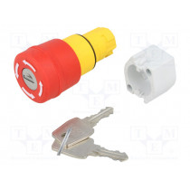 704.066.2; Switch: emergency stop with key; Stabl.pos: 2; 22mm; red; IP65; EAO