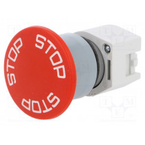 704.074.3; Switch: emergency stop; Stabl.pos: 2; 22mm; red; Illumin: none; IP65; EAO