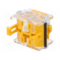 704.900.1; Contact block; 22mm; 04; -40÷55°C; front fixing; Contacts: NO; 10A; EAO