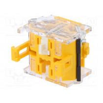 704.901.1; Contact block; 22mm; 04; -40÷55°C; front fixing; Contacts: NO; 10A; EAO