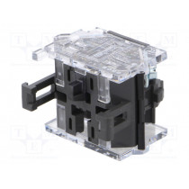 704.910.2; Contact block; 22mm; 04; -40÷55°C; front fixing; Contacts: NC; 10A; EAO
